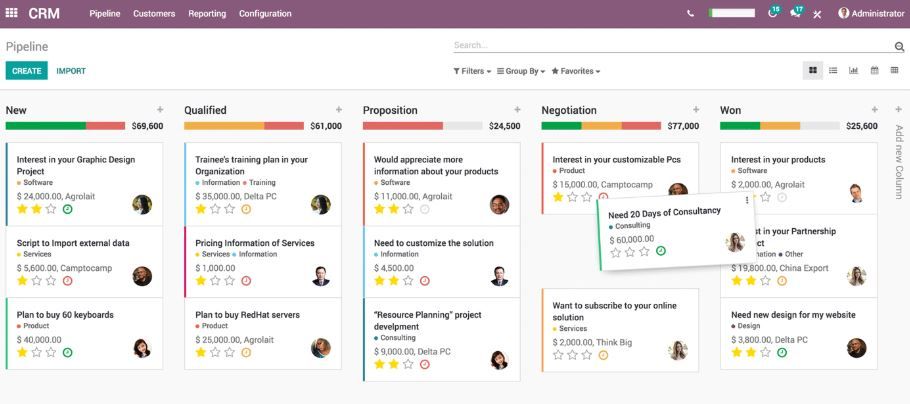 Odoo screenshot 2